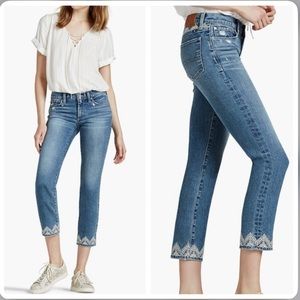 Lucky Brand Sweet Crop Embroidered Jeans